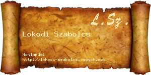 Lokodi Szabolcs névjegykártya